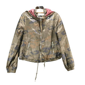 Ashley Utility Collection Women's Jacket Green Camo Medium Full Zip Zip Pockets